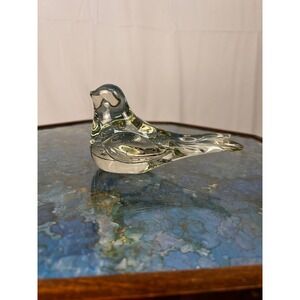 Vintage Hand Blown Art Glass Bird Figurine Paperweight